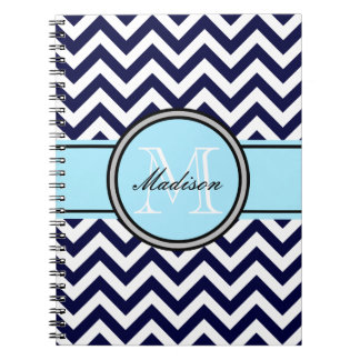 Zigzag Monogram notebook bij de marine Notitieboek
