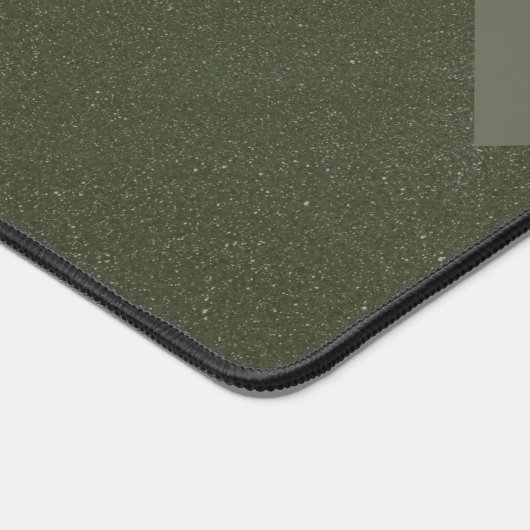 Zigzag Moss Green Desk Mat –  (Hoek)