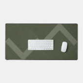 Zigzag Moss Green Desk Mat – (Keyboard & Muis)