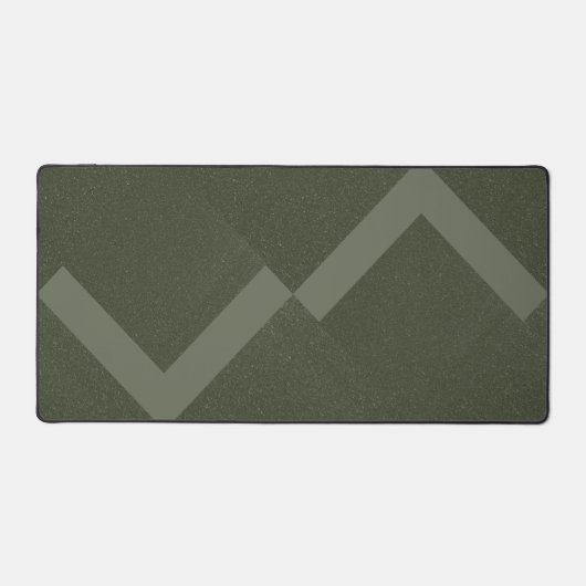 Zigzag Moss Green Desk Mat –  (Voorkant)