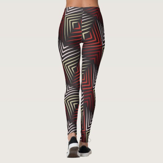 zigzag motief leggings (Achterkant)