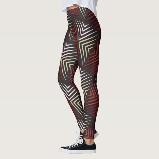 zigzag motief leggings (Links)