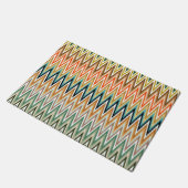 Zigzag Multicolor Pattern Deurmat (Schuin)