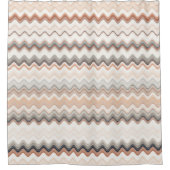 Zigzag Multicolor Pattern Douchegordijn (Voorkant)