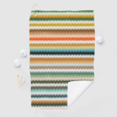Zigzag Multicolor Pattern Golfhanddoek (Insitu)