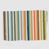Zigzag Multicolor Pattern Golfhanddoek (Horizontaal)