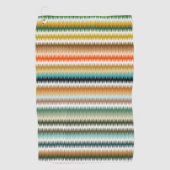 Zigzag Multicolor Pattern Golfhanddoek (Voorkant)