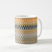 Zigzag Multicolor Pattern Koffiemok (Voorkant rechts)