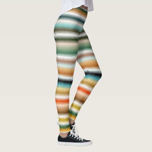 Zigzag Multicolor Pattern Leggings (Rechts)