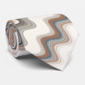 Zigzag Multicolor Pattern Stropdas (Opgerold)