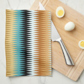 Zigzag Multicolor Pattern Theedoek (Quarter Fold)