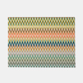 Zigzag Multicolored Pattern Deurmat (Voorkant)