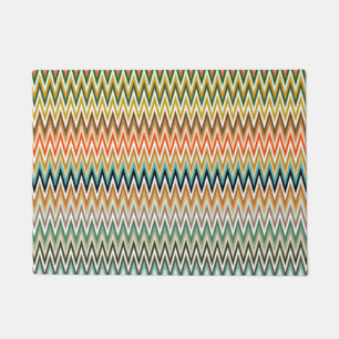 Zigzag Multicolored Pattern Deurmat