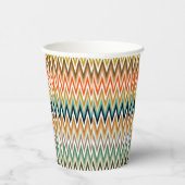 Zigzag Multicolored Pattern Papieren Bekers (Rechts)