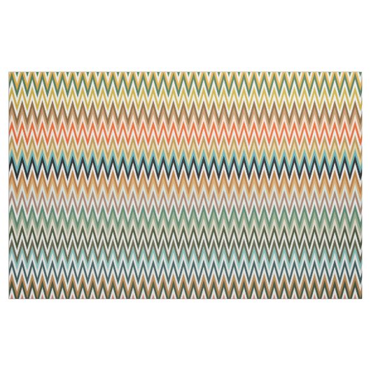 Zigzag Multicolored Pattern Stof (Yard (91,4 cm))