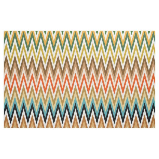 Zigzag Multicolored Pattern Stof (Fat Quarter)