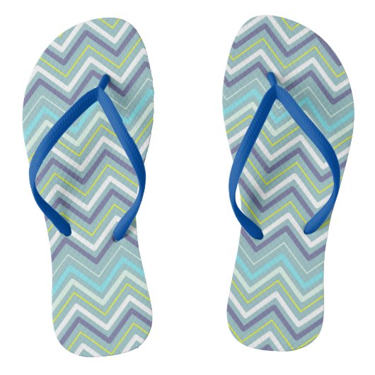 Zigzag MultiColors Blue Teenslippers (Voetbed)