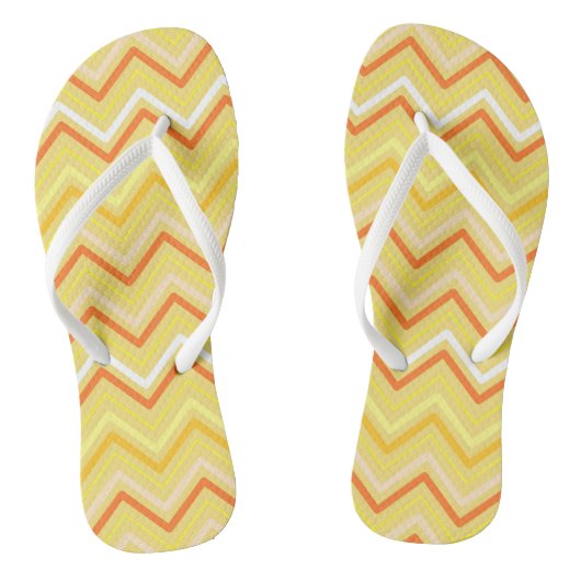 Zigzag MultiColors Oranje Teenslippers (Voetbed)