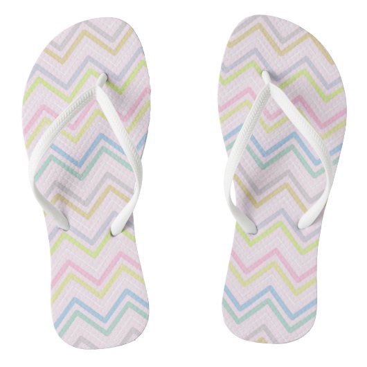Zigzag MultiColors Roze Teenslippers (Voetbed)