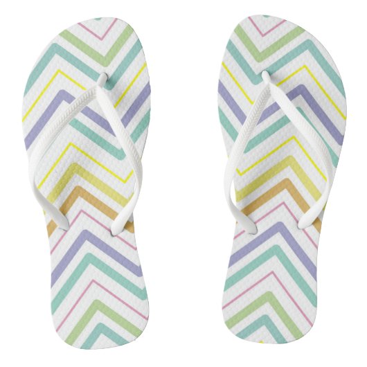 Zigzag MultiColors Witte Teenslippers (Voetbed)