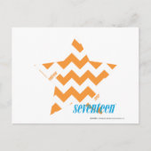 ZigZag Oranje 3 Briefkaart (Voorkant)