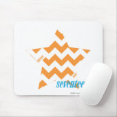 ZigZag Oranje 3 Muismat (Met muis)