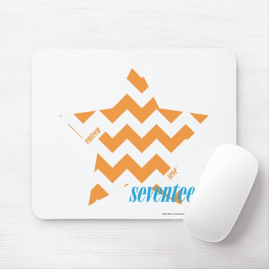 ZigZag Oranje 3 Muismat (Met muis)