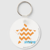 ZigZag Oranje 3 Sleutelhanger (Voorkant)