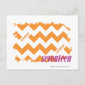 ZigZag Oranje 4 Briefkaart (Voorkant)