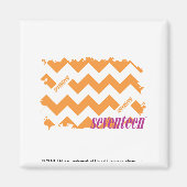 ZigZag Oranje 4 Magneet (Voorkant)