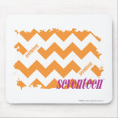 ZigZag Oranje 4 Muismat (Voorkant)