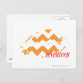 ZigZag Oranje Briefkaart (Voorkant / Achterkant)