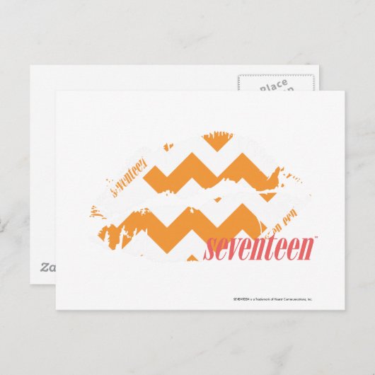 ZigZag Oranje Briefkaart (Voorkant / Achterkant)