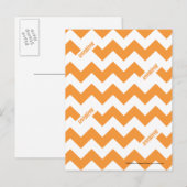 ZigZag Oranje Briefkaart (Voorkant / Achterkant)