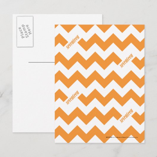 ZigZag Oranje Briefkaart (Voorkant / Achterkant)