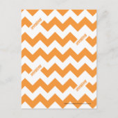 ZigZag Oranje Briefkaart (Voorkant)