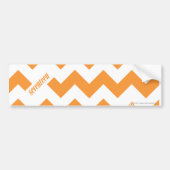 ZigZag Oranje Bumpersticker (Voorkant)