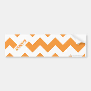 ZigZag Oranje Bumpersticker