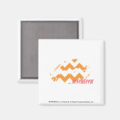 ZigZag Oranje Magneet (Voorkant / Achterkant)