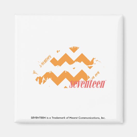 ZigZag Oranje Magneet (Voorkant)