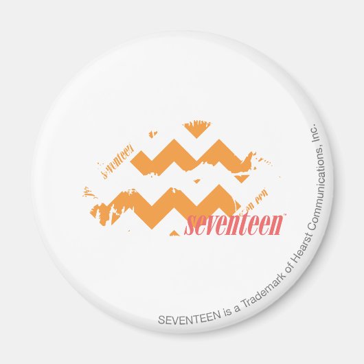 ZigZag Oranje Magneet (Voorkant)