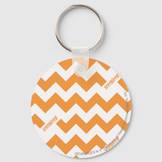 ZigZag Oranje Sleutelhanger (Voorkant)