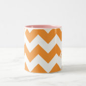 ZigZag Oranje Tweekleurige Koffiemok (Center)