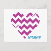 ZigZag Paars 2 Briefkaart (Voorkant)