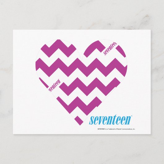 ZigZag Paars 2 Briefkaart (Voorkant)