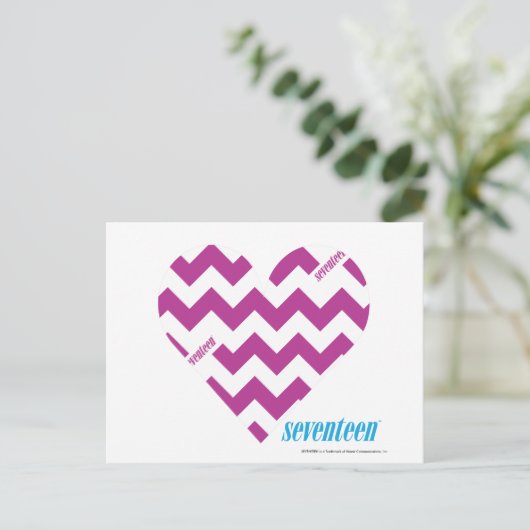 ZigZag Paars 2 Briefkaart (Staand voorkant)