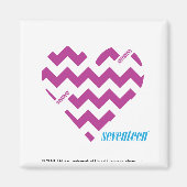 ZigZag Paars 2 Magneet (Voorkant)