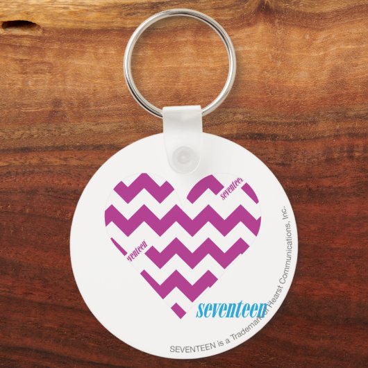 ZigZag Paars 2 Sleutelhanger (Voorkant)