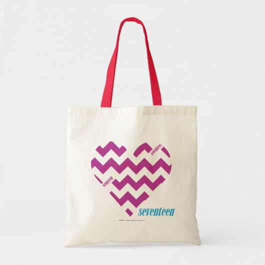 ZigZag Paars 2 Tote Bag (Voorkant)