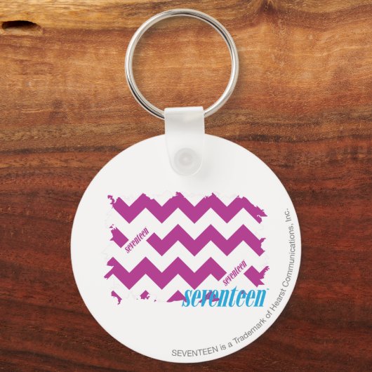 ZigZag Paars 3 Sleutelhanger (Voorkant)